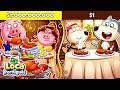 Loca aprende boas maneiras à mesa! 🍽️ Ricos vs Pobres | Loca Português