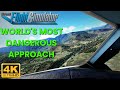 *THE WORLDS MOST DANGEROUS APPROACH* In Microsoft Flight Simulator 2020 | 4K Graphics | Paro Airport