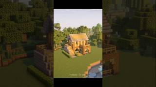 Simple wooden house🏠 #shorts #minecraft #build #tutorial  #survivalhouse #aesthetic #noeescraft