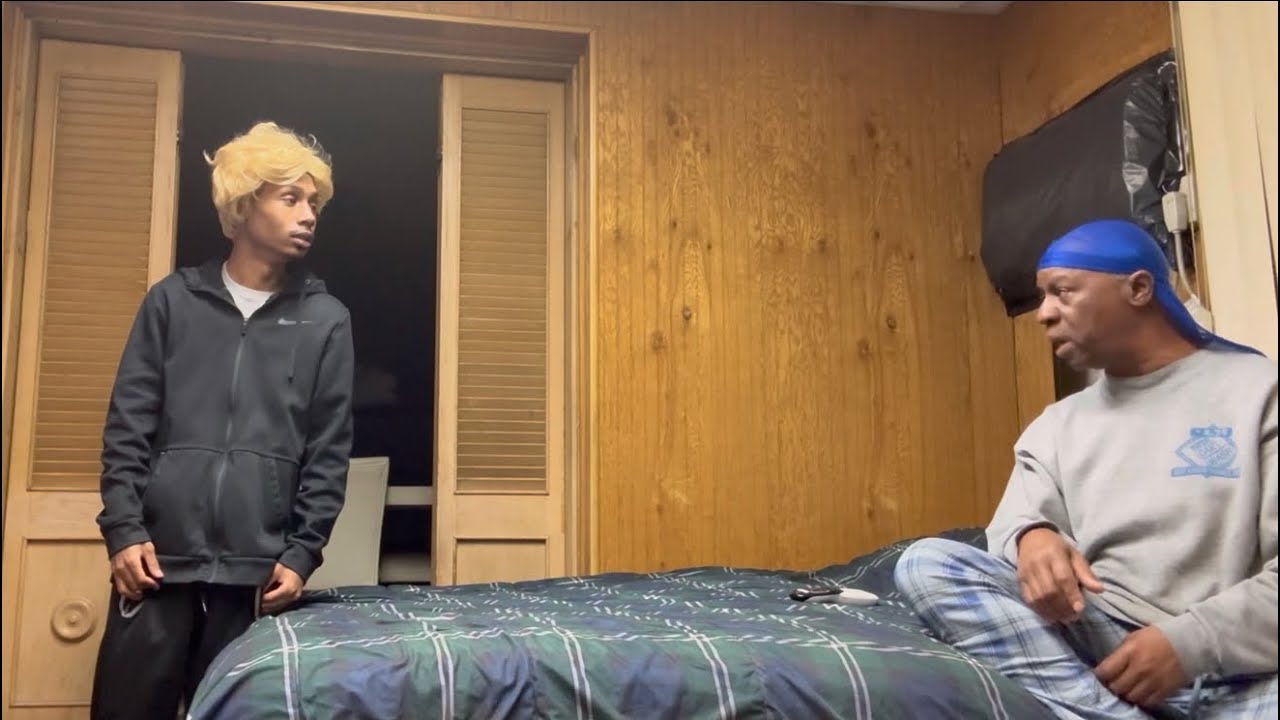 Показываю Дядюшке свою новую стрижку, чтобы посмотреть на его реакцию!