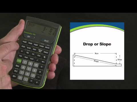 ConcreteCalc Pro Drop or Slope Calculations How To
