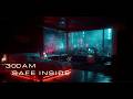 Futuristic City Ambience | Howling Wind & Neon Rain | Study, Sleep, Space Travel (4K)
