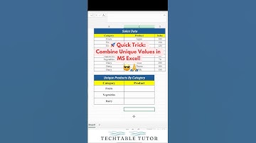 Filter & Join Unique Values Fast! 🚀 | Excel Pro Tip #excel #excelshorts