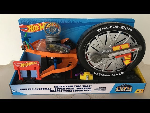 Pista Hot Wheels Oficina Mecânica Motorizada Pneus - Mattel