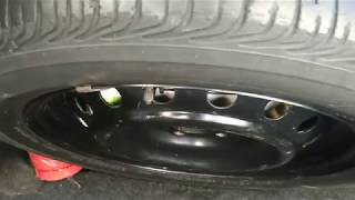 Установка запасного колеса (запаски) с ГБО в Toyota Corolla E150