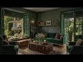 Relaxing Cottage Room Jazz 🌸 Smooth Jazz with Open Windows & Garden Views for Work and Focus