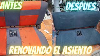Refurbishing the rear seat of the Tracker (Geo Tracker 1993)