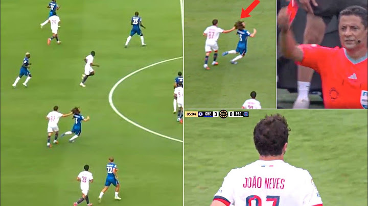 Joao Neves Pulled Cucurella hair; Getting a Red Card at club World Cup Final