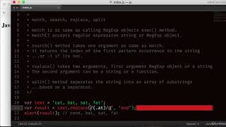 053 String manipulation using match search replace and split
