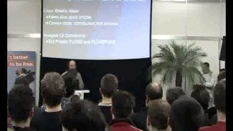 Alan Cox on "Kernel Community" at OpenExpo 2008 in Bern