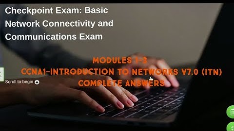 CCNA1- Introduction To Networks V7.0(ITN) Modules 1-3 Complete Answers