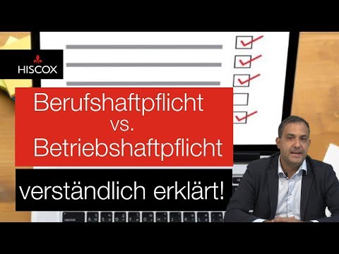 Video: Was deckt eine Betriebshaftpflichtversicherung ab?