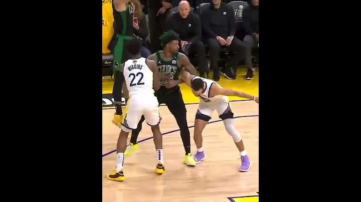 Marcus Smart TOUGH screen clamping Andrew Wiggins ...