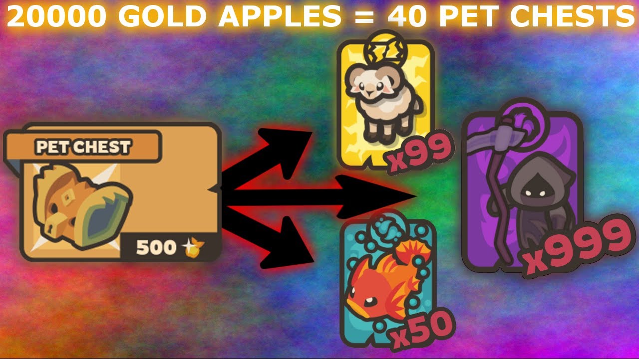 MYTHIC 20,000 Golden Apple Chest Opening in taming.io + Free