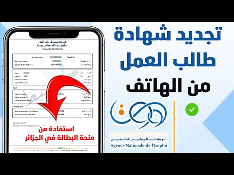 طريقة تجديد شهادة طالب العمل كل 6 اشهر بدون الذهاب لوكالة التشغيل منحة البطالة في الجزائر 2023