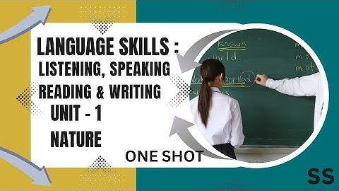 Nature:listening,Speaking,Reading & Writing|3rd SEM|NEP|ONE SHOT|language Skills|PU|Studysphere4554