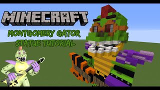 Minecraft Tutorial: Updated Montgomery Gator Statue (FNAF Security Breach)