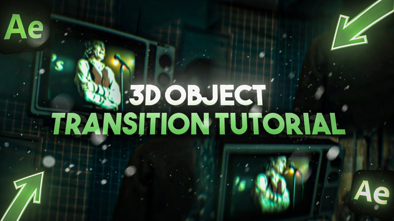 • How To Make a 3D OBJECT TRANSITION on After Effects  | Full process •