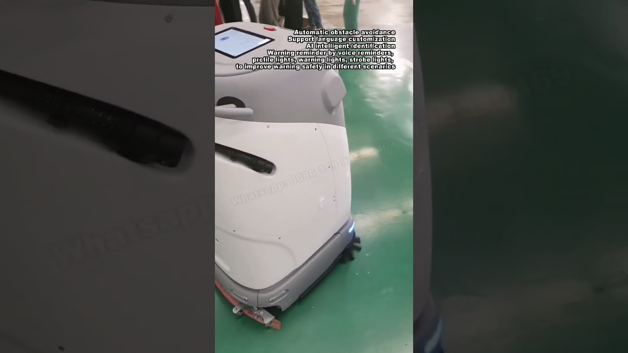 AI-Powered Commercial Robotic Floor Scrubber-Auto Cleaning Robot 