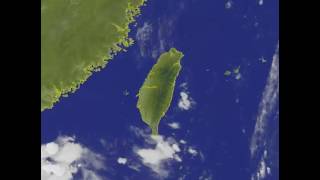 尼伯特颱風動態衛星雲圖 20160707