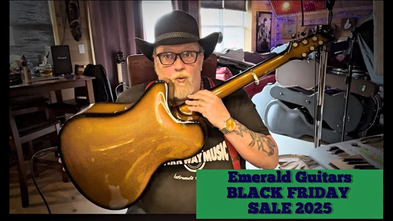 GSWJ - Распродажа гитар Emerald в Черную пятницу (2025)!