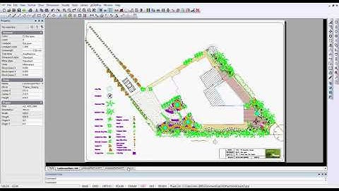 Managing model space and paperspace layouts in landscape CAD designs