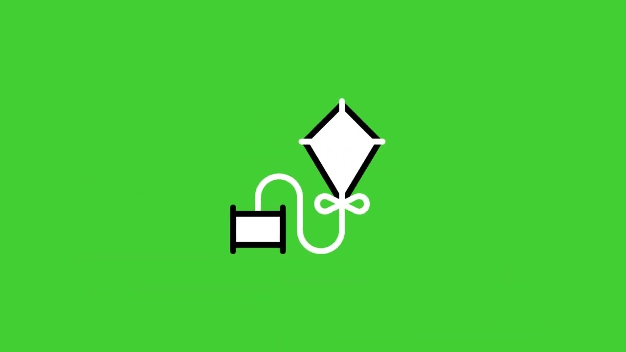 Kite Animated Icons on Green Screen Background by @pixxeledge | HD | FREE DOWNLOAD
