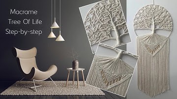 DIY Macrame Tree of Life Wall Hanging | Step-by-Step Tutorial | How to make Macramé Dream Catcher