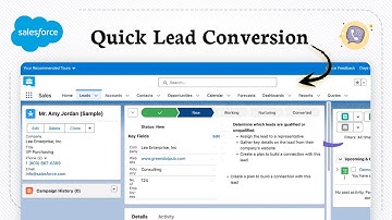 Hoe u een lead in Salesforce omzet in een contactpersoon