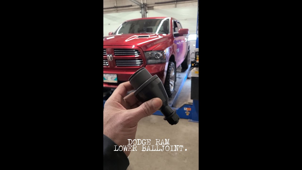 How to change lower ball joint on Dodge Ram truck - YouTube