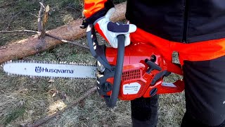 Husqvarna 130 Chain saw!Cuts 30cm wide wood!FIREWOOD!!!