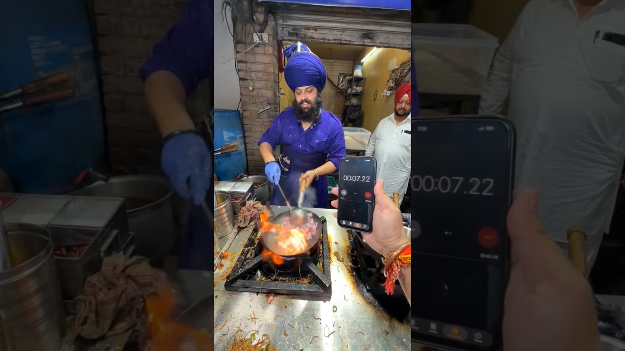 INDIA'S Fastest Street Food Maker 🥵🔥- #panjab #panjabi