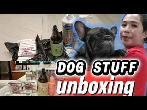UNBOXING|| DOG STUFF SHAMPOO SOAP AND CREAM FOR ALLERGIES #unboxing #trending #dog #dogs