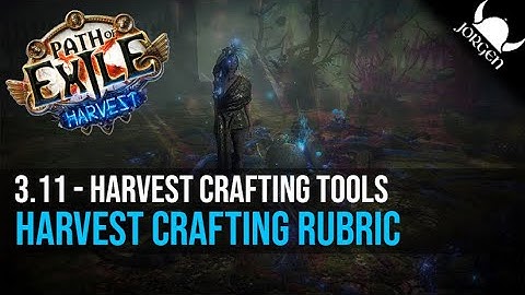Path Of Exile 3.11 - Harvest Crafting Guide - Crafting Shortcut Tool
