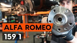 How to change rear wheel bearing on ALFA ROMEO 159 (939) [TUTORIAL AUTODOC]