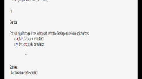 Marouane jabal algorithme darija - Partie exercice