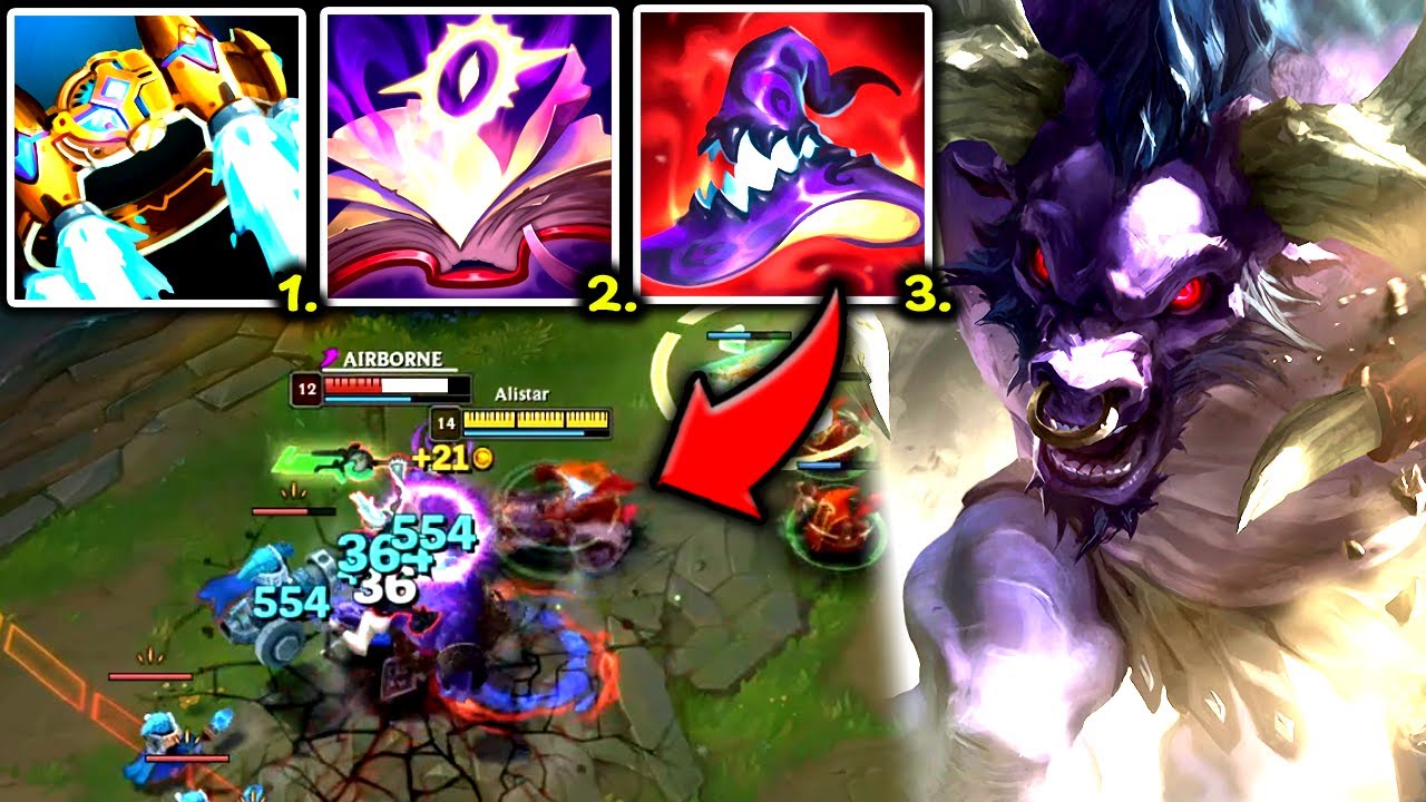 ALISTAR TOP (Q) IS CLEARLY TOO STRONG (1 COMBO = 1K+ DMG🤣) - S14 ...