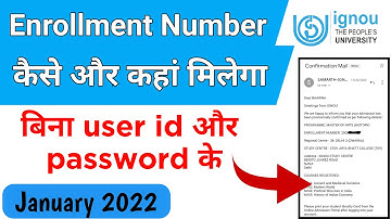 IGNOU Enrollment Number Kaise Nikale | How to get Enrollment Number | IGNOU ID Card Download Online