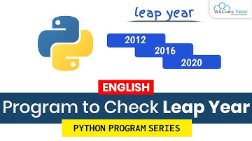 Python Program to Check Leap Year (English) | Python Tutorial