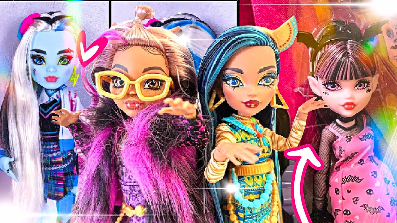 🎀💀MONSTER HIGH💀🎀|2022 Reboot G3 Dolls UNBOXED, Draculaura Gore-Ganizer ...