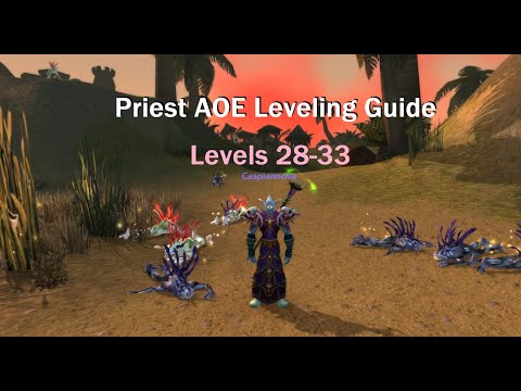 Priest Aoe Leveling - Holy Nova - 1 To 60 Under 30 Hours - Level 28-33