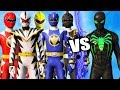 POWER RANGERS (DINO THUNDER) vs GREEN SPIDER-MAN (Anti Ock Suit)