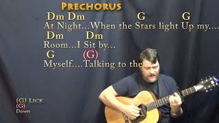 Talking To The Moon (Bruno Mars) Fingerstyle Guitar Cover Lesson with Chords/Lyrics - Capo 4th Fret