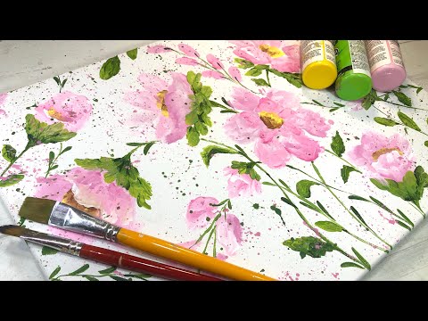 Video: Maľovanie Kvetov: študujte Svetlo A Hrany