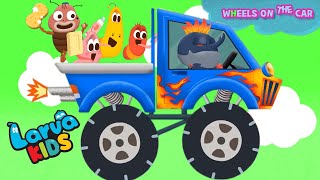 Wheel On The Monster Truck - Baby songs | Nursery Rhymes & Kids Song | Larva Song