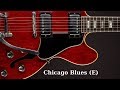 Chicago Blues Shuffle | Guitar Backing Jam Track (E)