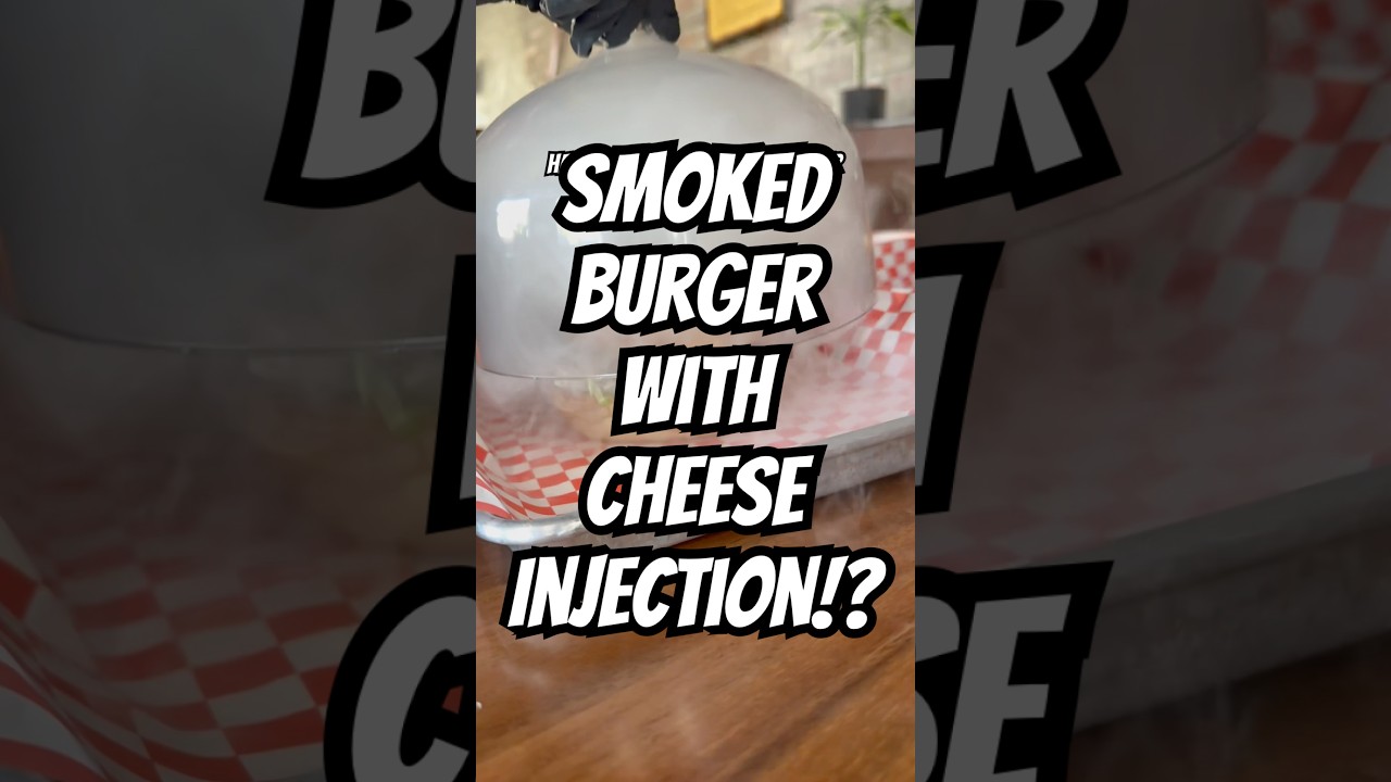 Smoked Burger With Cheese Injection!?