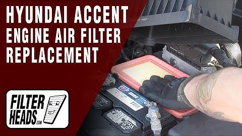 Engine Air Filter Replacement 2011 Hyundai Accent L4 1.6L