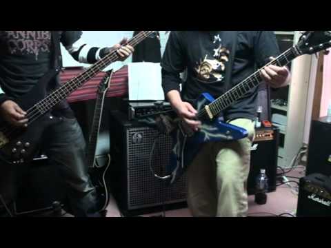 Pantera  FuckingHostile2人で弾いてみた。