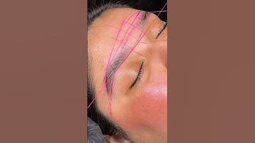 Brow mapping and wax 💖✨ #browwaxing #browwax #browshaping #eyebrowwaxing #browmapping